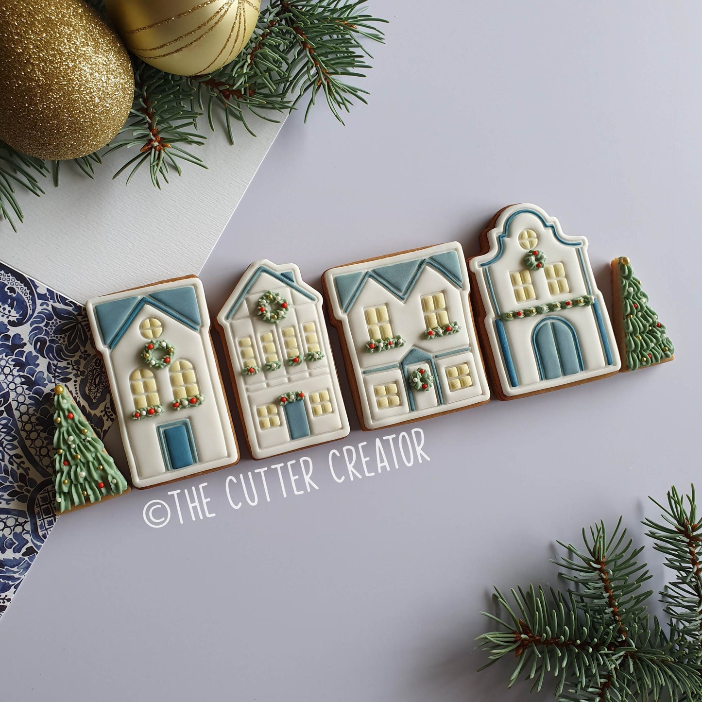 Christmas Mini Townhouses - Cookie Cutter STL File Bundle