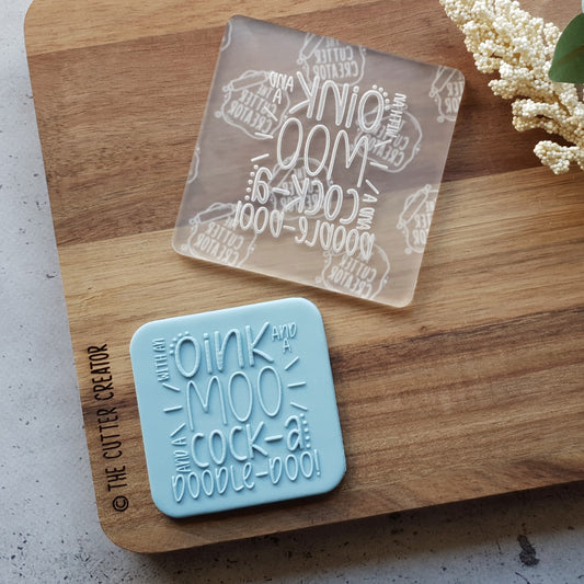 Oink Moo Cock-a-Doodle-Do Stamp