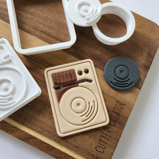 Record Player Cutter & Stamp - Impression