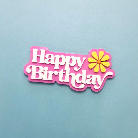 Happy Birthday Cake Topper (Dual Layer)