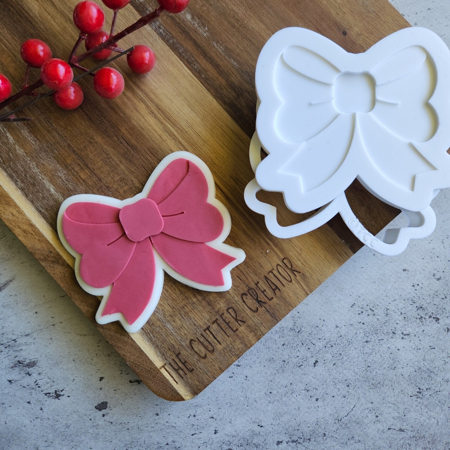 Christmas Ribbon Stamp & Cutter Sets