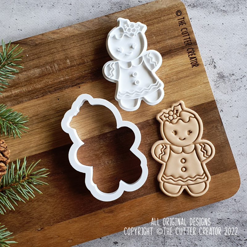 Gingerbread Lady Cutter & Stamp - Impression