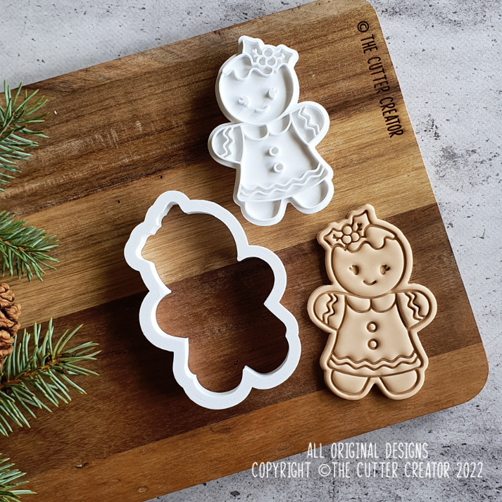 Gingerbread Lady Cutter & Stamp - Impression – The Cutter Creator