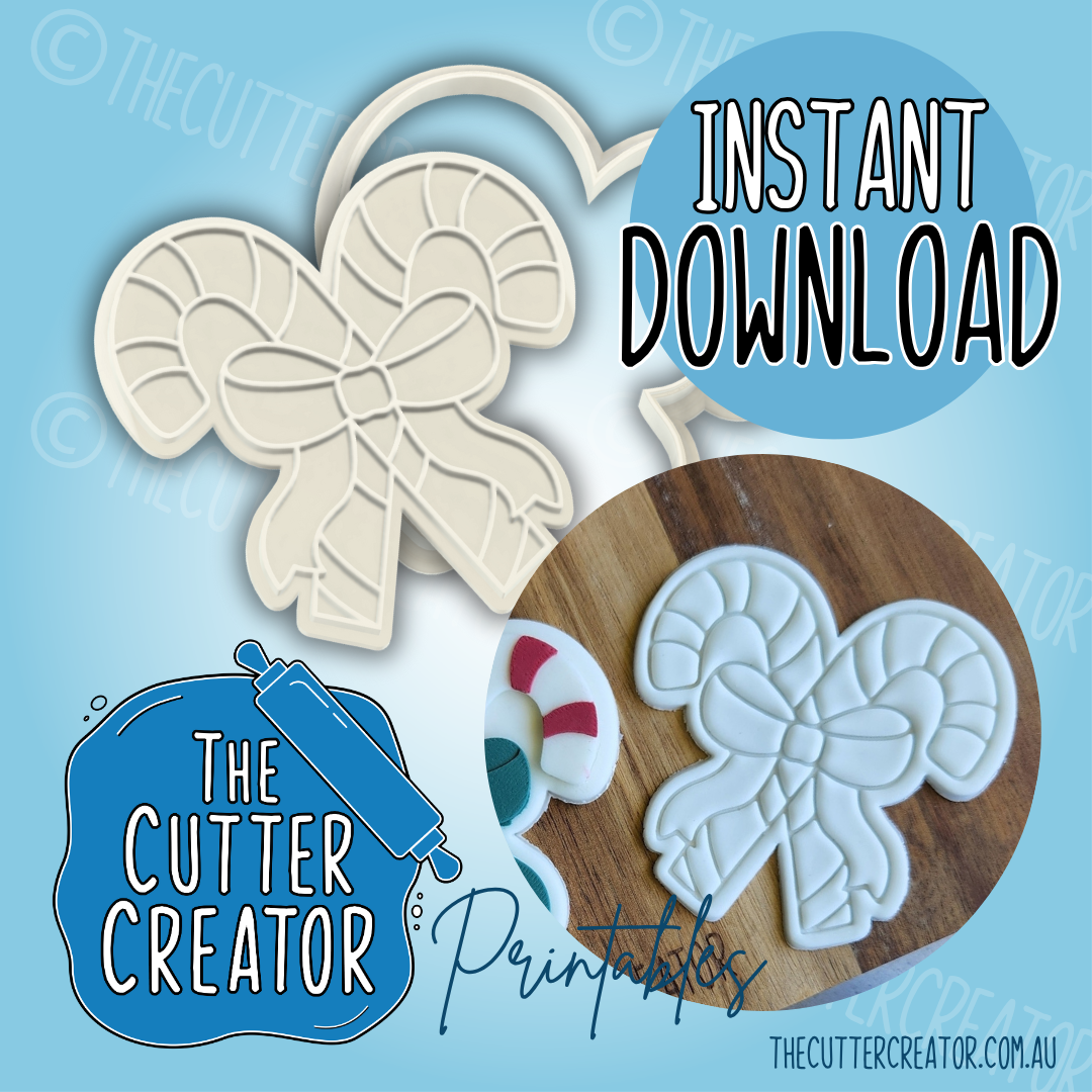 Candy Canes - Cookie Cutter STL File