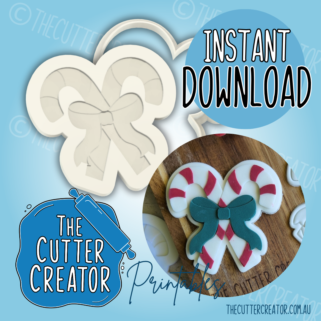 Candy Canes - Cookie Cutter STL File