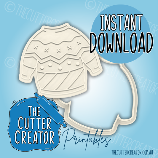 Christmas Sweater - Cookie Cutter STL File