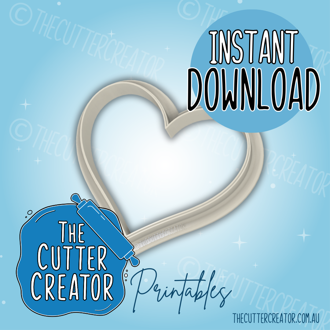 Chubby Heart - Cookie Cutter STL File