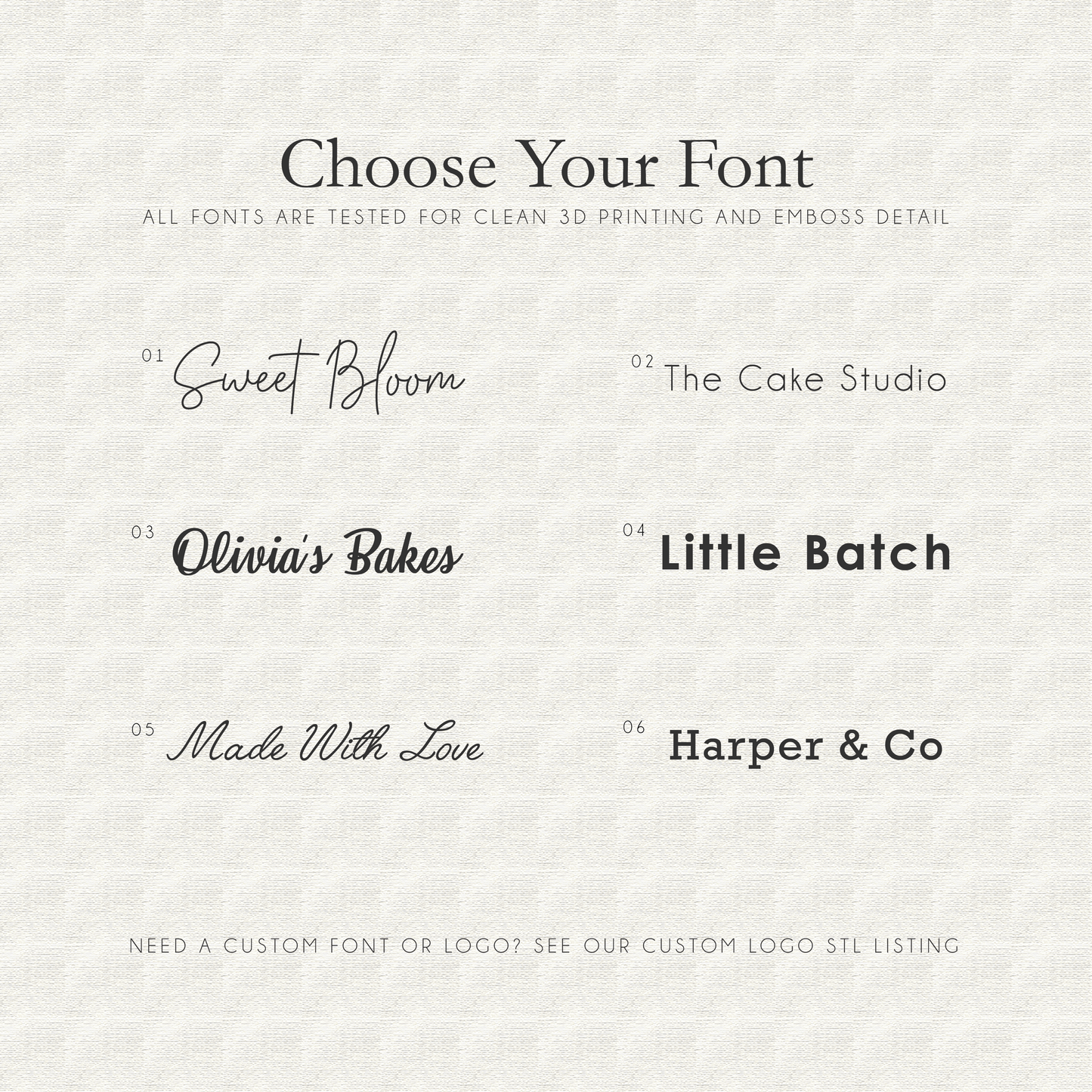 Custom Text Cookie Stamp - STL Download