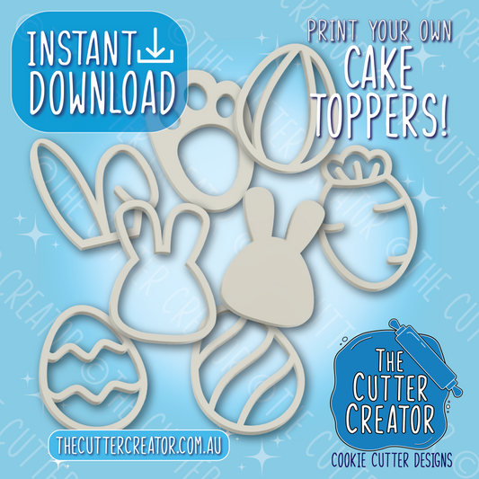 Easter Cupcake Topper Charms - STL File Bundle