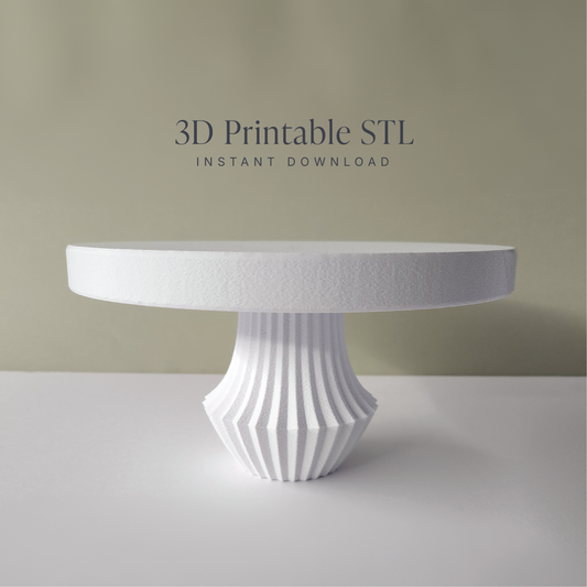 Facet Cake Stand - STL File