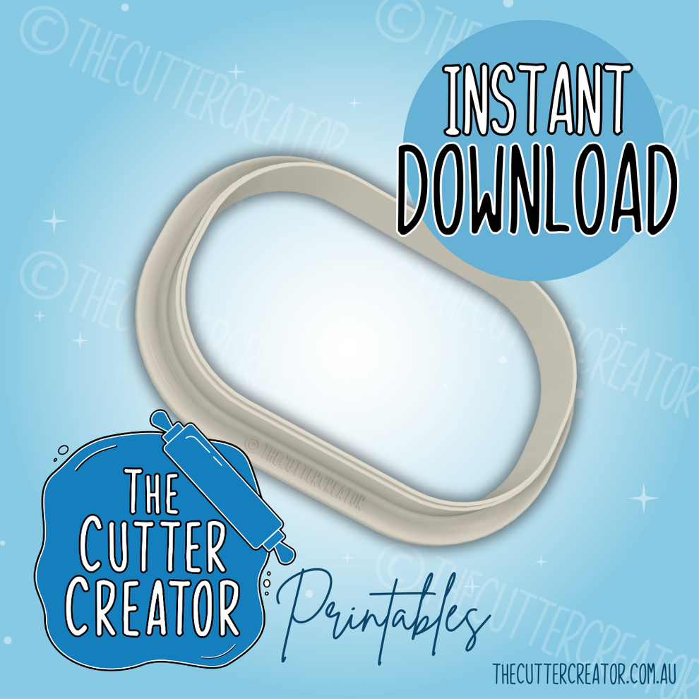 Fat Rounded Rectangle - Cookie Cutter STL File – The Cutter Creator