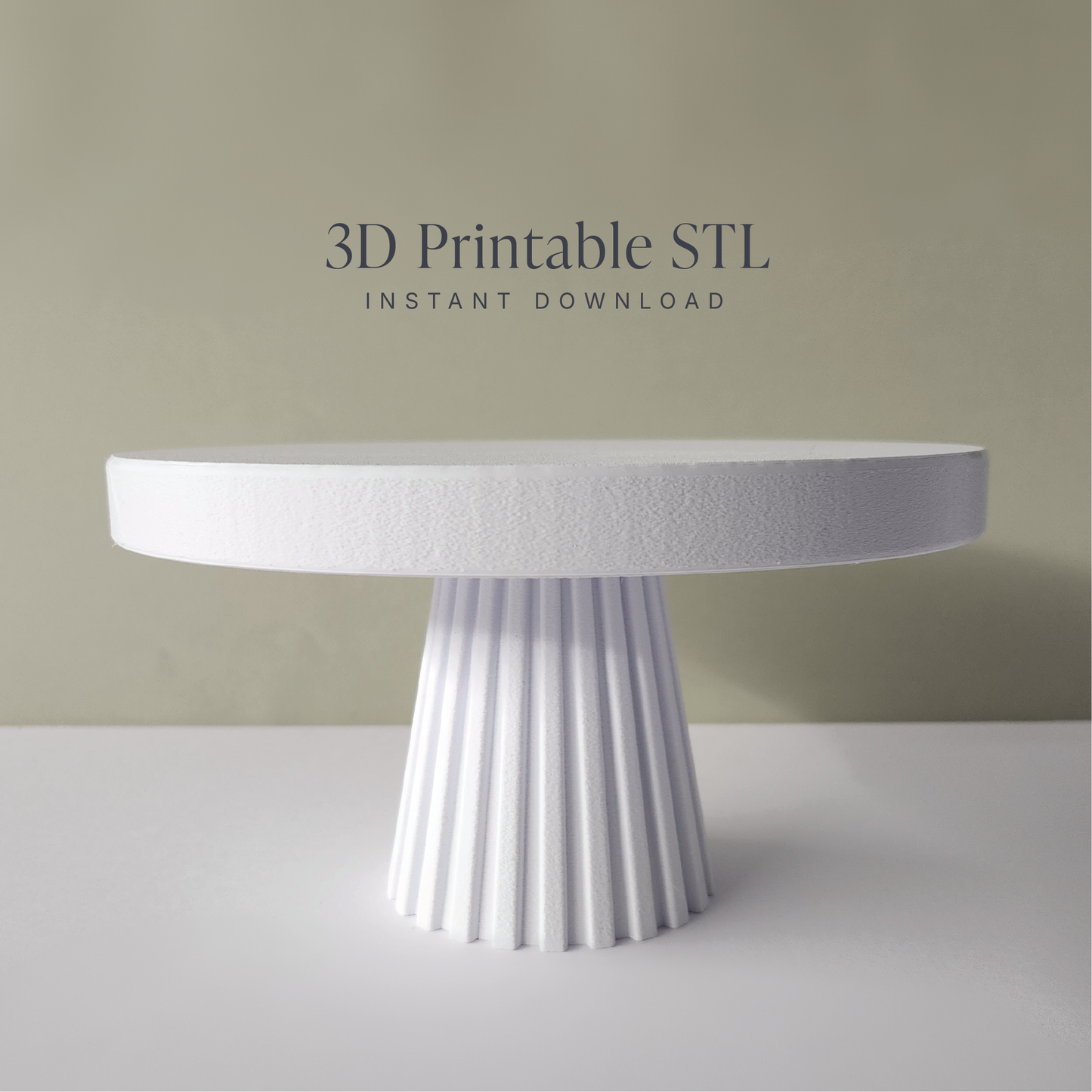 Flute Cake Stand - STL File