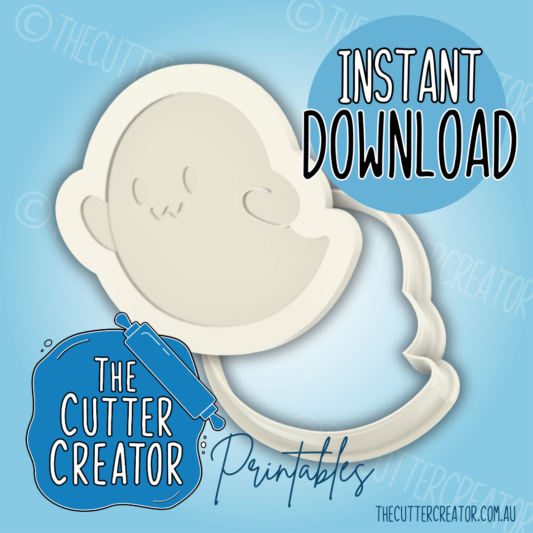 Ghost - Cookie Cutter STL File (Layered Stamp)