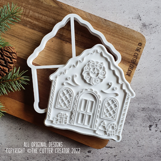 GIANT Gingerbread House Cutter & Stamp