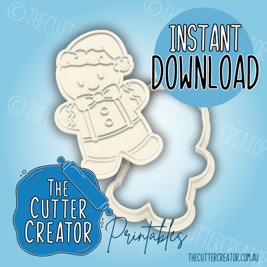 Gingerbread Man - Cookie Cutter STL File