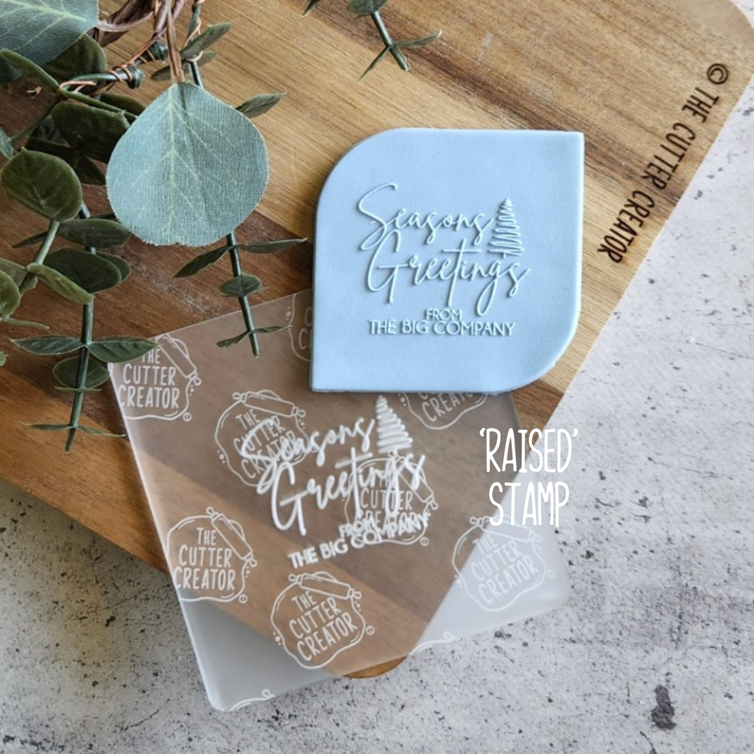 Custom Christmas Stamp - Season's Greetings