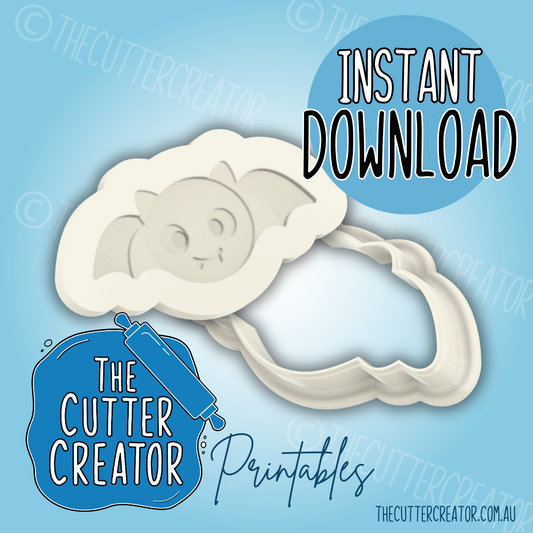 Mini Bat - Cookie Cutter STL File (Layered Stamp)