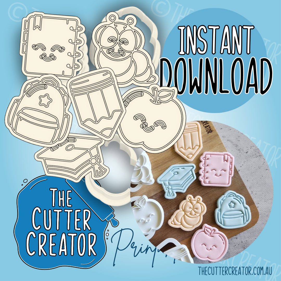 School Teacher Minis (Impression Stamps) - Cookie Cutter STL File Bundle