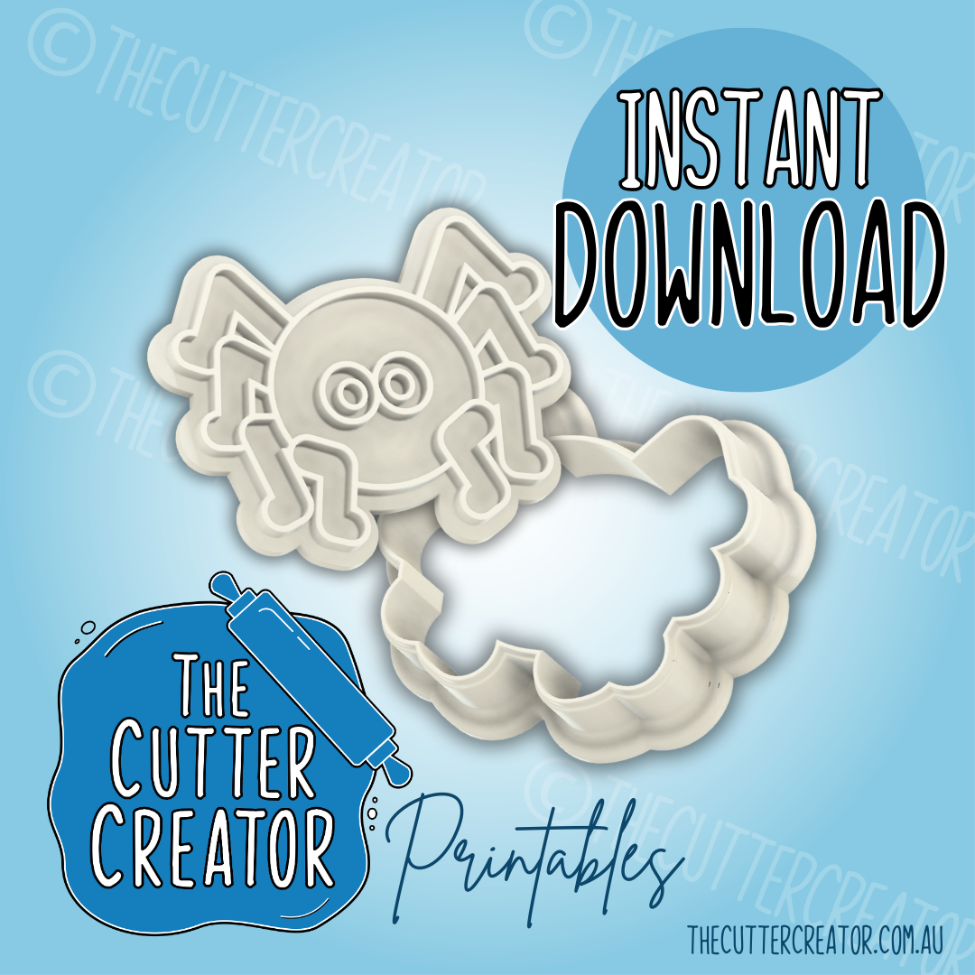 Mini Spider - Cookie Cutter STL File (Impression Stamp)