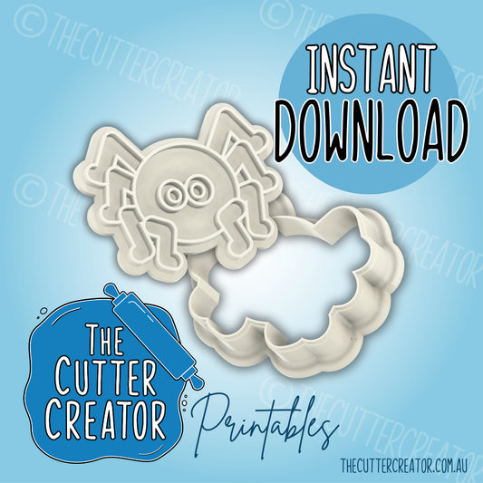 Mini Spider - Cookie Cutter STL File (Impression Stamp)