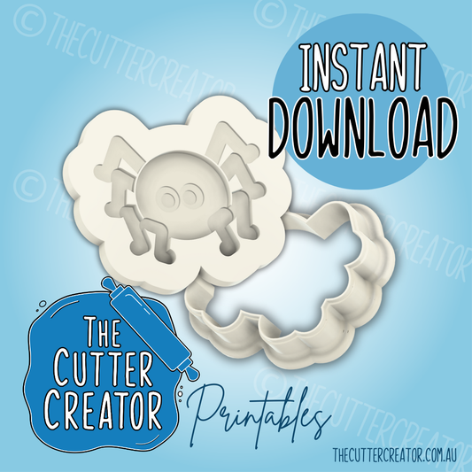 Mini Spider - Cookie Cutter STL File (Layered Stamp)