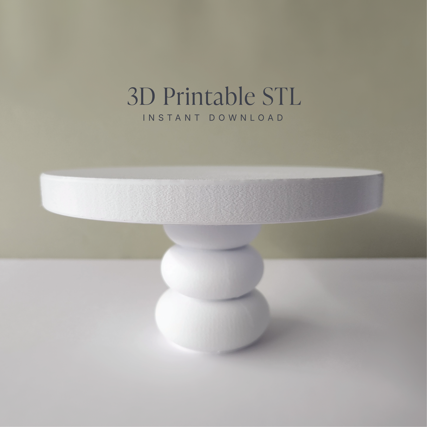 Pebble Cake Stand - STL File