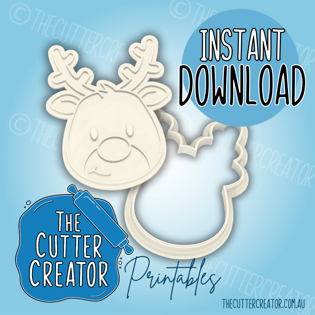Reindeer - Cookie Cutter STL File