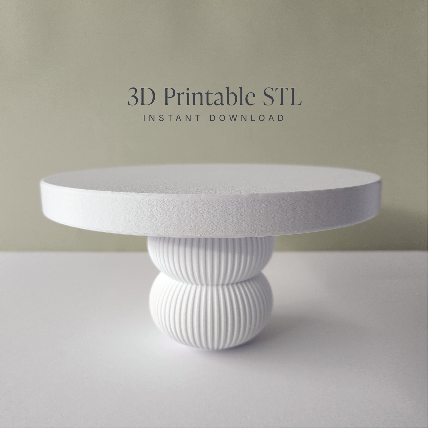 Ripple Cake Stand - STL File