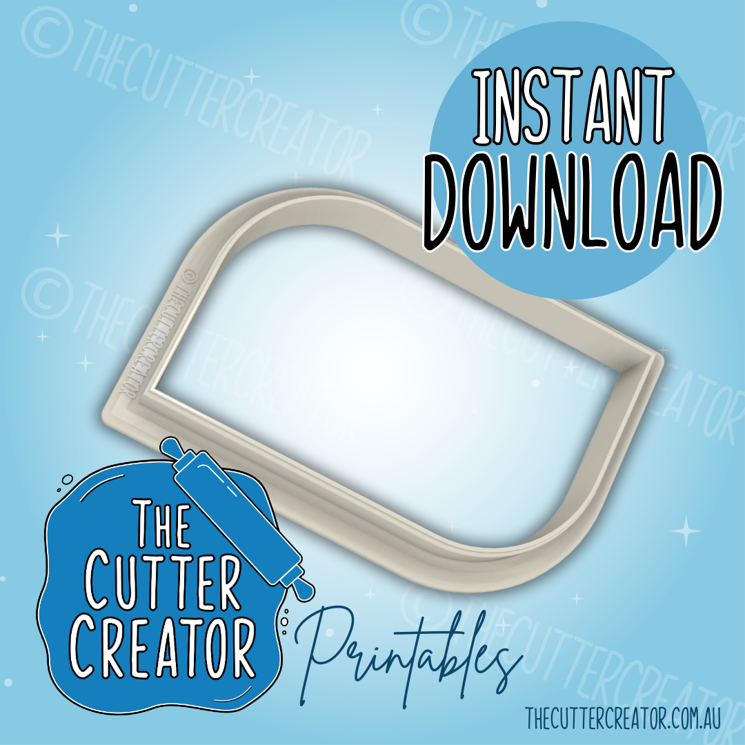 Half Rounded Rectangle - Cookie Cutter STL File – The Cutter Creator