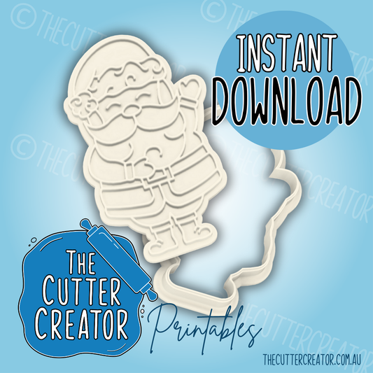 Santa Claus - Cookie Cutter STL File
