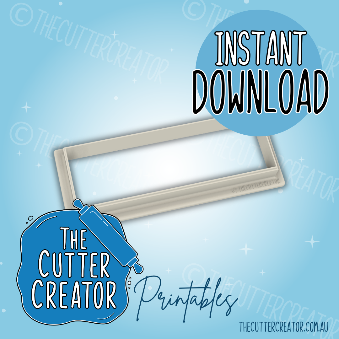 Slim Rectangle - Cookie Cutter STL File – The Cutter Creator